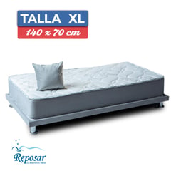 REPOSAR EL DESCANSO IDEAL - Cama Mascota PREMIUM duo XL color Platinium My Pet