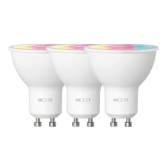 NEXXT SOLUTIONS - FOCO LED INTELIGENTE GU10 NHB-C320 NEXXT 3PK MULTICOLOR