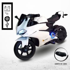 DUCATTI - Moto a Batería »DUCATTI» WHITE 24 VLT / CADENA