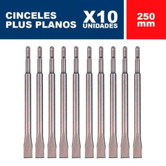 BOSCH - Cincel plus plano 250 mm 10 por caja eco