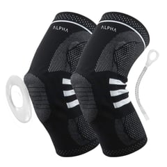 ALPHA FIT - Pack DOS Rodillera Articulada Ortopedica - Con Gel Deportiva