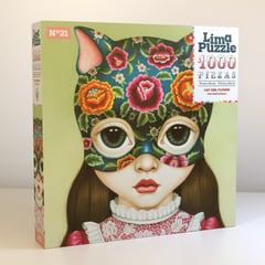 LIMA PUZZLE - Rompecabezas Artistas Peruanos Cat Girl Flower