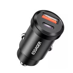 ESSAGER - Cargador Celular De Autos Usb C Usb 30w A