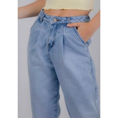 D'SHENK HANDMADE STYLE - SLOUCHY JEAN MUJER DSHENK CELESTE CLARO VINTAGE