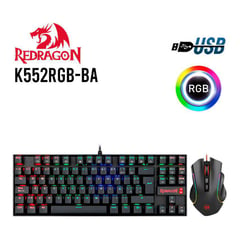REDRAGON - Combo redragon mouse griffin + teclado kumara  k552rgb-ba-sp