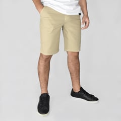 YONISTERS CLOTHING - Short Drill Semipitillo Stretch Beige