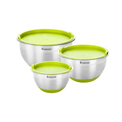 FINEZZA - Set de bowls fz - 1006bw - v de 6 piezas – acerado/verde