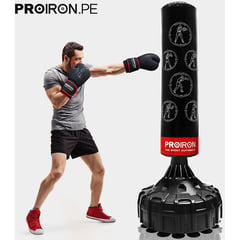 PROIRON - Saco de Boxeo Instructivo con Base de Pedestal