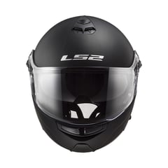 LS2 - Casco Moto Articulado Strobe FF325 Talla L Negro Mate