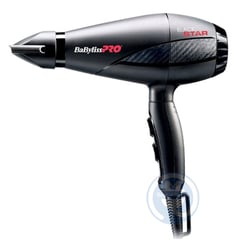 BABYLISS PRO - Secador fesional Black Star B6200PE Negro 2000 Watts.