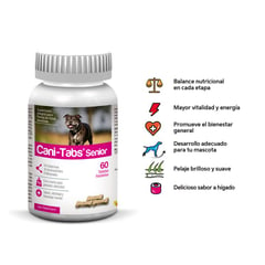 CANI TABS - VITAMINA SUPLEMENTO PARA PERROS DAILY MULTI SENIOR X 60 TAB