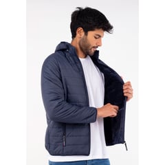 JUSTO - CASACA PARA HOMBRE AZUL - ACOLCHADO