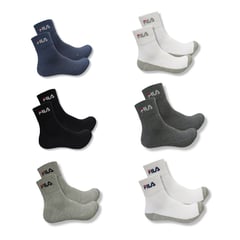 FILA - Medias Tobilleras - Pack De 6 Pares