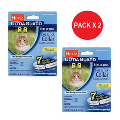 HARTZ - Ultra Guard Collar Antipulgas Reflectiv Gatos Pack x 2