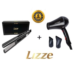LIZZE - Pack Plancha Profesional Extreme Secadora Power Negra 2200