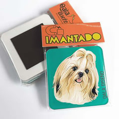 QALA DISEÑO - Imantado de Acrílico - - Perro Shih Tzu 1 - Magneto 6x6