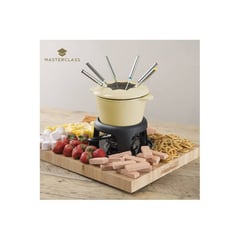 MASTERCLASS - Juego de fondue de hierro fundido crema