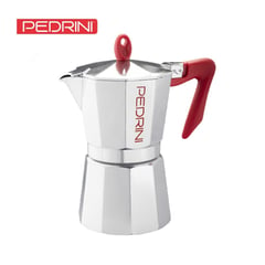 PEDRINI - Cafetera moka italiana asa roja x 9tz