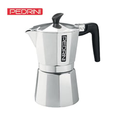 PEDRINI - Cafetera moka italiana asa negra x 6tz