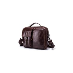 BULLCAPTAIN - - Morral de Cuero Mate DJB-036-CF Café