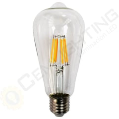 CEMLIGHTING - Foco led vintage 8w pera transparente luz calida