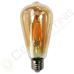 CEMLIGHTING - Foco led vintage 8w pera ambar luz calida