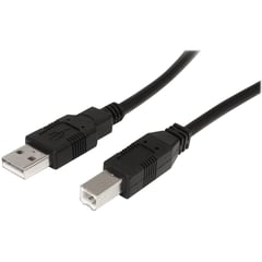 STARTECH - Cable USB de 5m para Impresora Adaptador Negro - USB2HAB5M