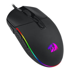 REDRAGON - Mouse gamer invader m719 10000 dpi, rgb, 8 botones - negro