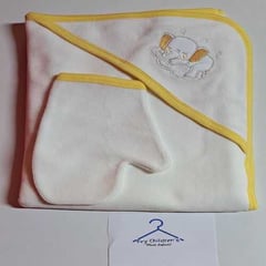 GENERICO - Toalla para BEBE con Manopla Amarillo