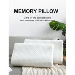 OEM - Par de Almohadas Viscoelastica Memory Pillow con Funda