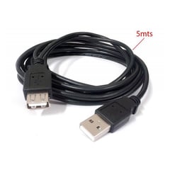 GENERICO - Cable extensor usb a usb macho-hembra 5 metros