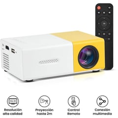 OEM - Proyector portatil multimedia led 1080p con control remoto