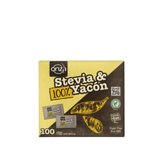 ONZA - Stevia con Yacón en polvo caja x 100 sobres