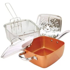 COPPER PAN - Sarten Antiadherente Valeska 24 cm - 2lts