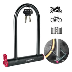 HERMEX - Candado bicicleta moto cadena candado tipo U HERMEX-49620