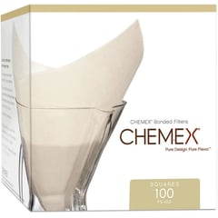 CHEMEX - Filtro de papel cuadrado para CHEMEX 6-8 tz
