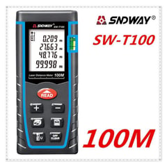 SNDWAY - Medidor de distancia laser 100m con nivel sw-t100