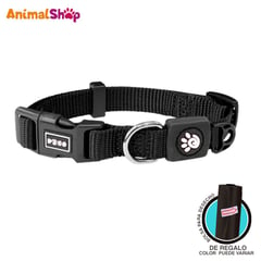 DOCO - Collar De Perro Ajustable M Negro 34 A 51Cm Con Regalo