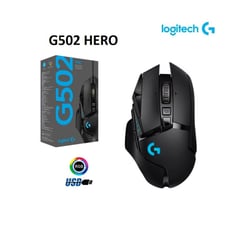 LOGITECH - MOUSE GAMER G502 HERO BLACK USB