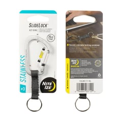 NITE IZE - Llavero Mosquetón SlideLock Key Ring Plata