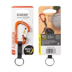 NITE IZE - Llavero Mosquetón SlideLock Key Ring Naranja