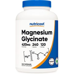 NUTRICOST - Glicinato Magnesio Magnesium Glycinate 240 Capsulas_.