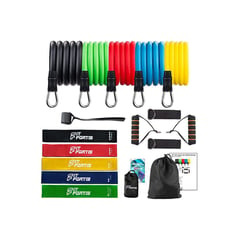 FITFORTIS - Bandas ligas de resistencia elásticas fitness set 16 pcs