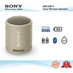 SONY - Parlante Bluetooth Waterproof Batería 16 horas SRS-XB13 Beige