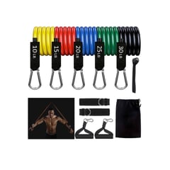 BODY FLEX - Ligas bandas resistencia 11 pzs multicolor