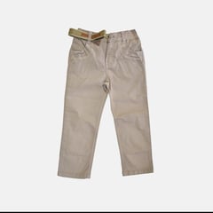 YONISTERS CLOTHING - Pantalón Drill Semipitillo Kids Stretch Beige