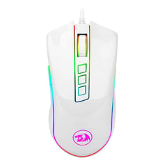 REDRAGON - - Mouse Cobra M711 RGB 8 Botones Programables Blanco