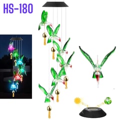 OEM - Luz Solar para Jardín de 6 Colibrí RGB Recargable Decorativo