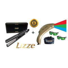 LIZZE - Pack Plancha Profesional Extreme + Photon Supreme 3 Luces Dorado.