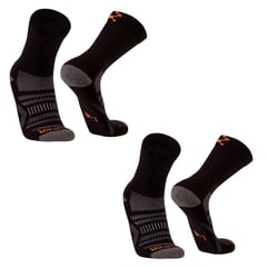 SILVERA NANOTECH - Medias trekking deportivas antibacterial 2-pack